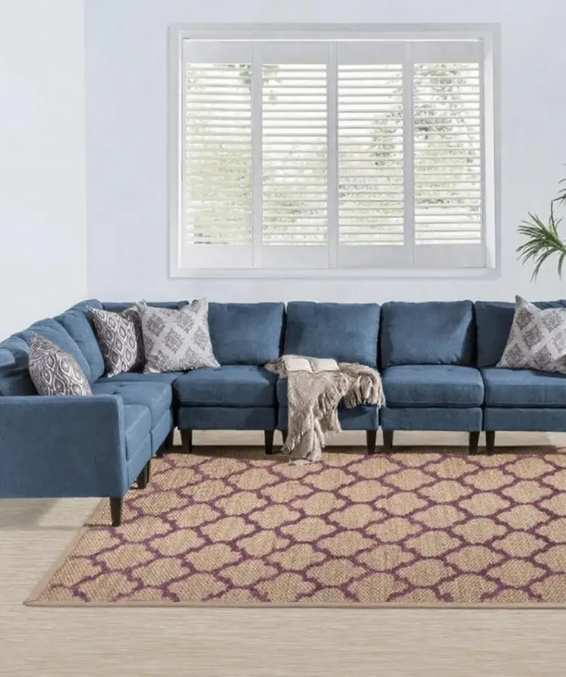 7-Piece Fabric Sectional Sofa