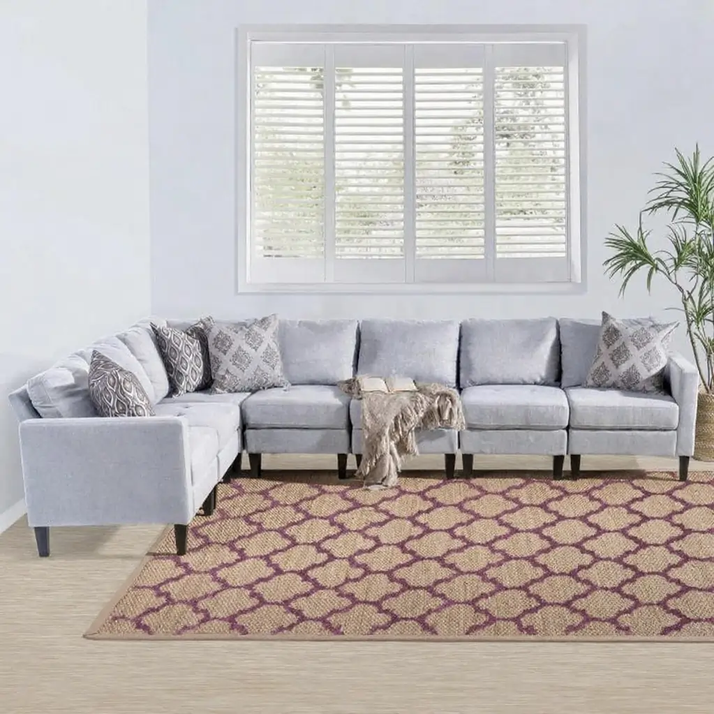 7-Piece Fabric Sectional Sofa - Image 6