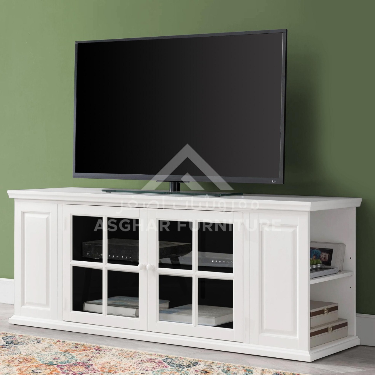 TV Stand with Bookcase