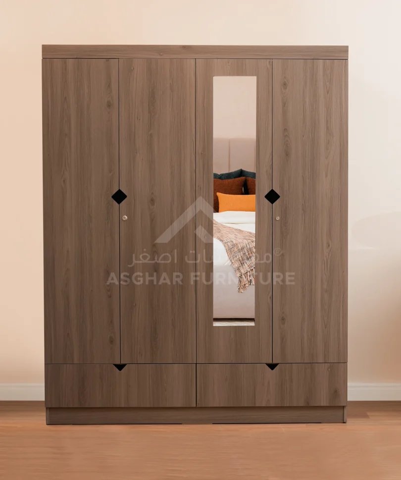 Alexa 4-Door Wardrobe