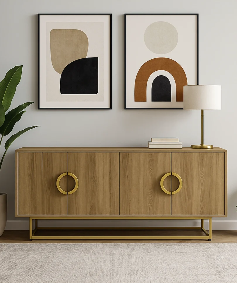 Aurora Gold Ring Sideboard