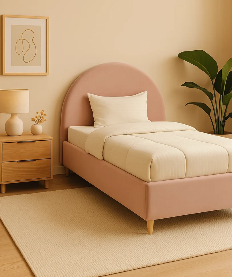 Blush Arc Bed