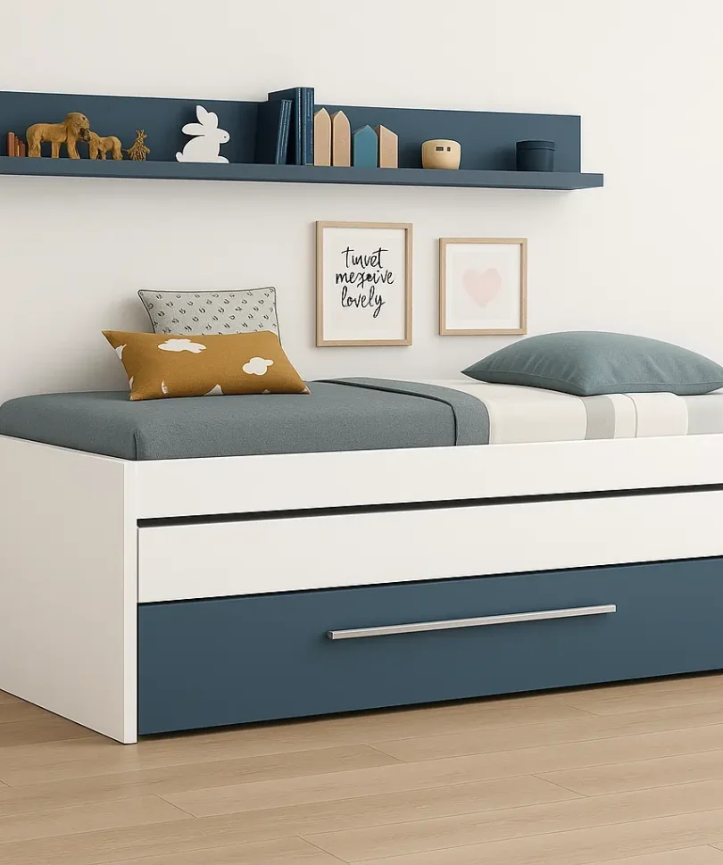 Coastal Bed with Trundle & Storage