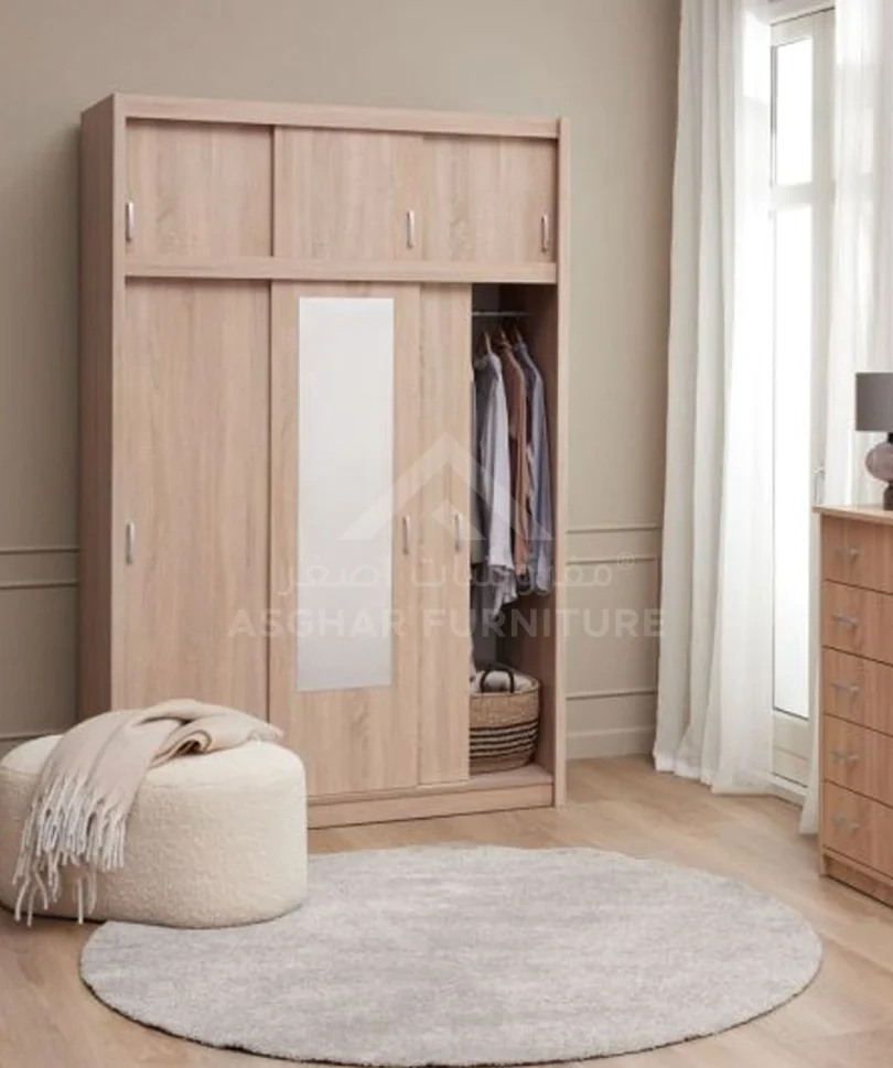 Coral Mirror Wardrobe