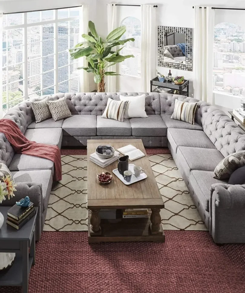 Diwan tufted sofa