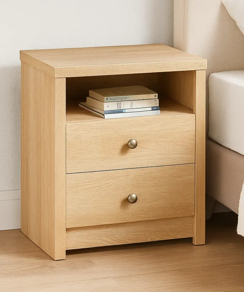 Frost White Bedside Table