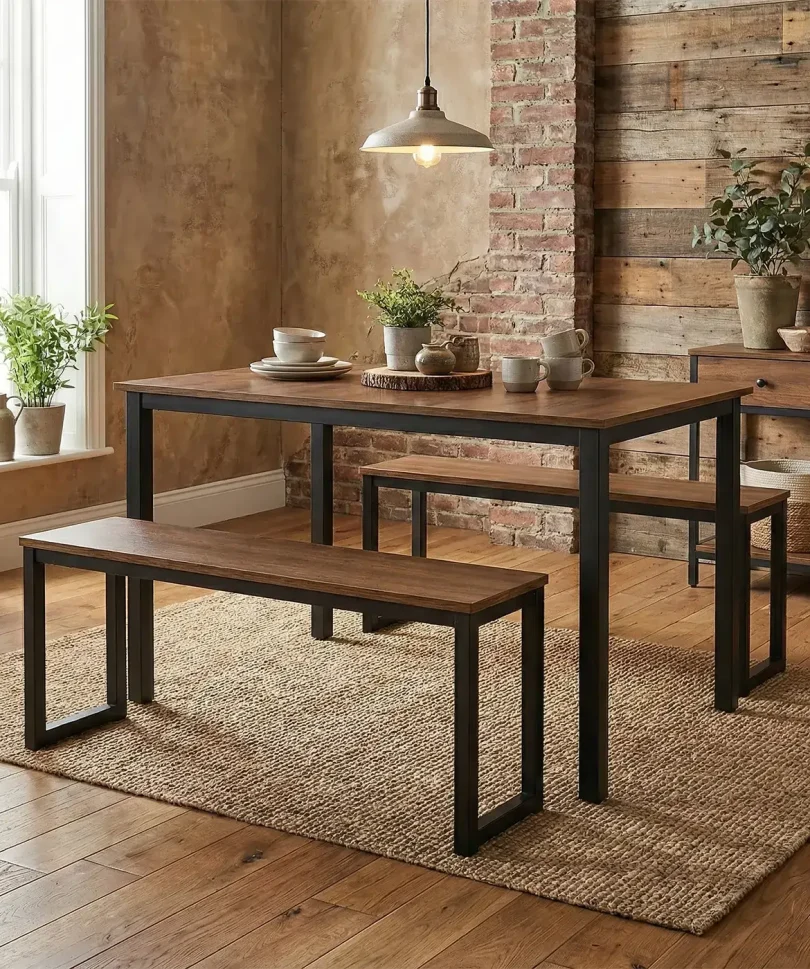 MetroBench Dining Set