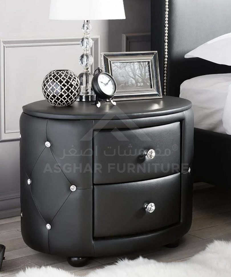 Oval 2-Drawer Nightstand