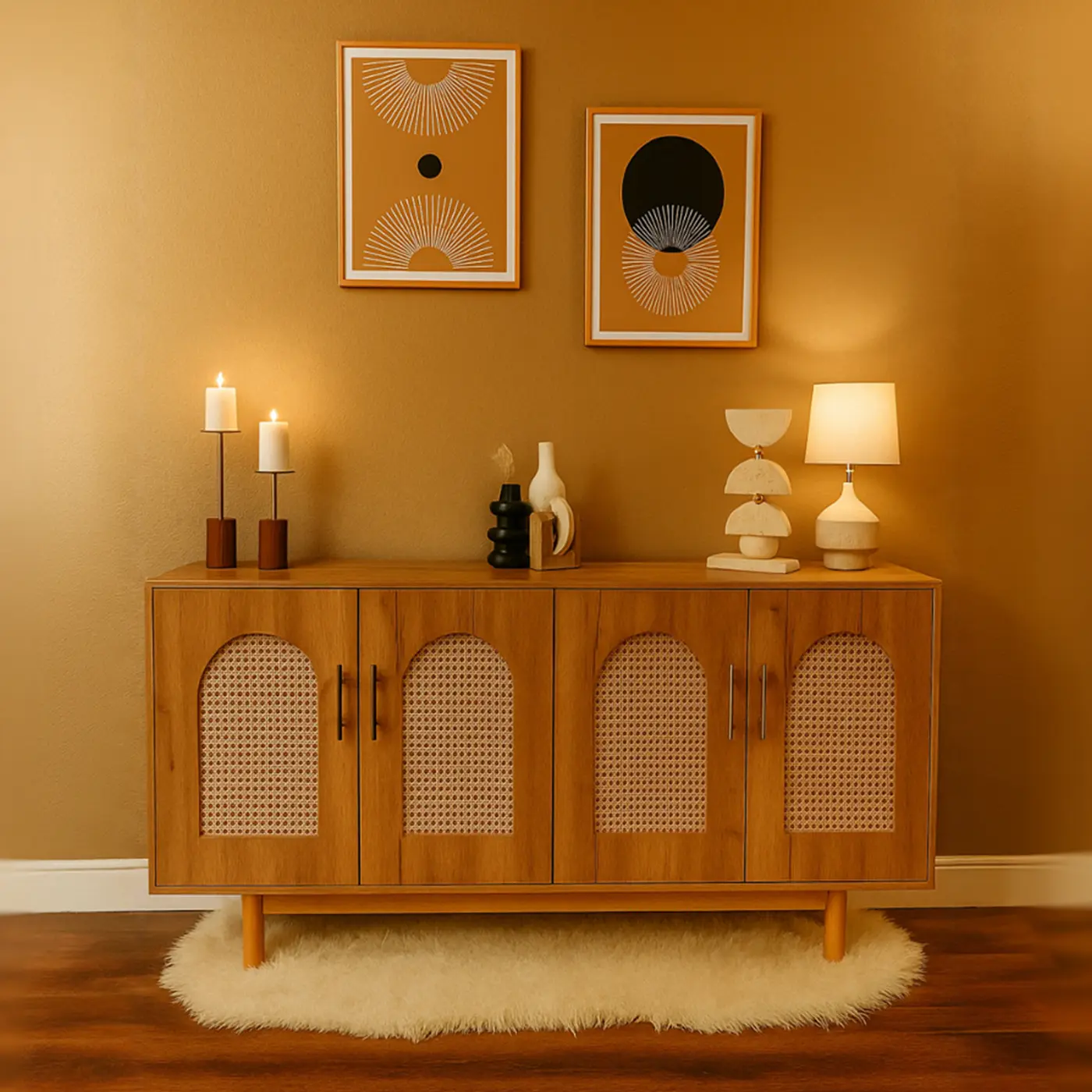 Rattan Haven Console
