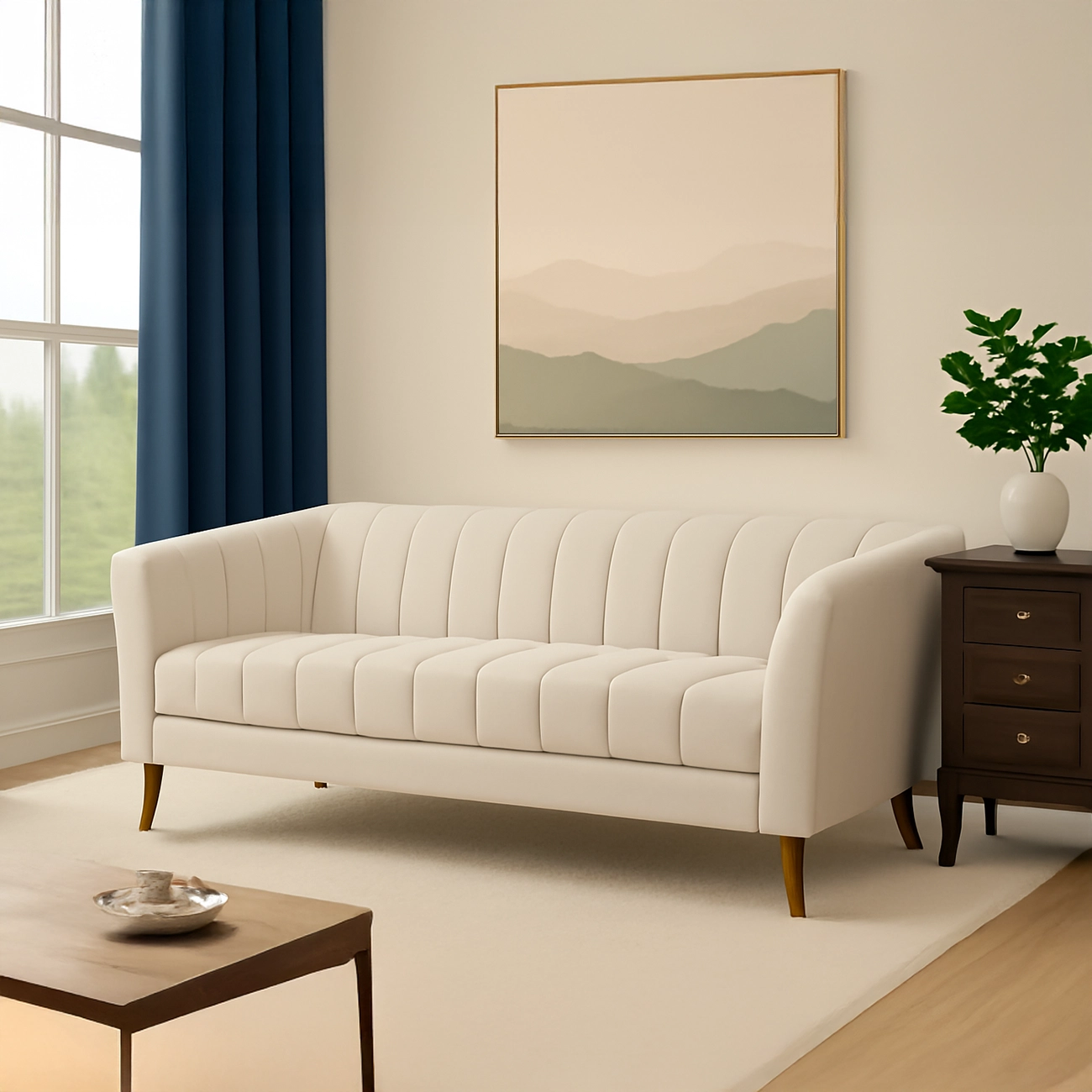 Rhosyn Monarch Tufted Sofa - Image 3