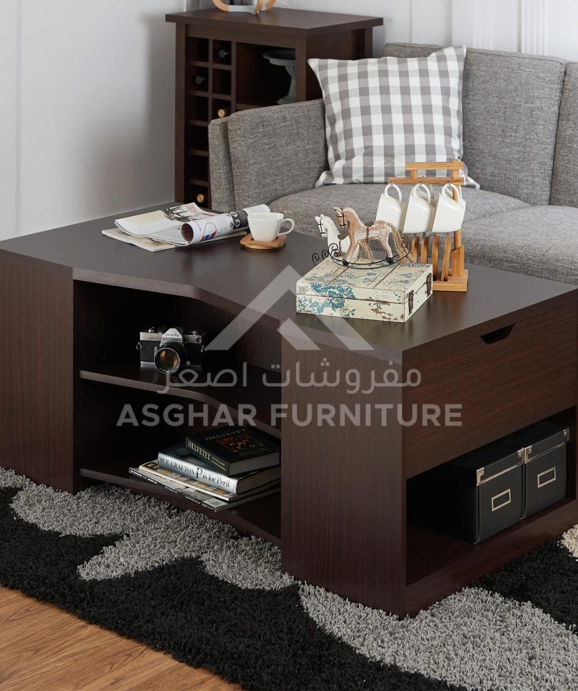 Contemporary Open Storage Coffee Table
