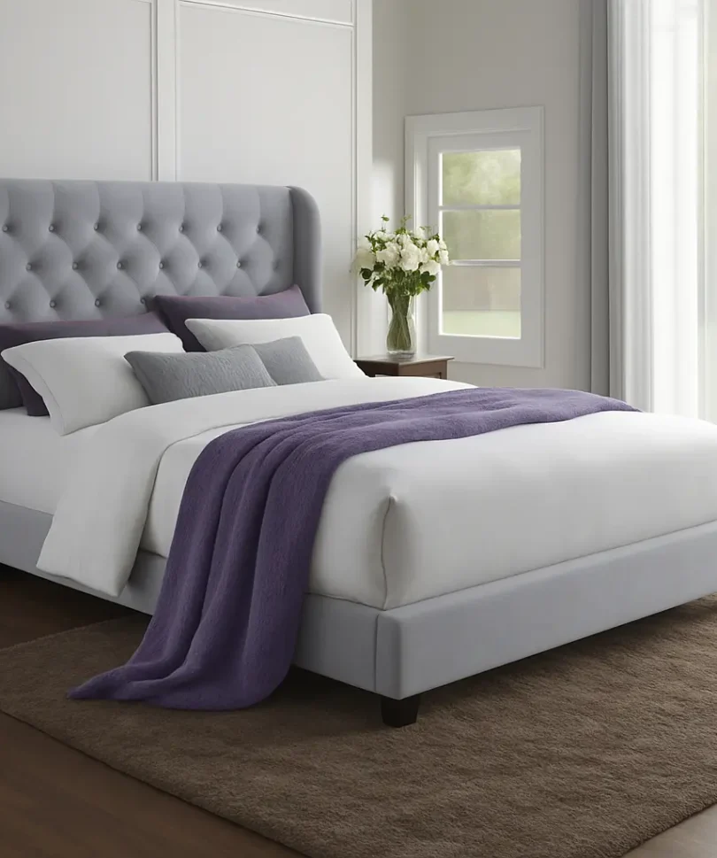 Demi Premium Wingback Bed