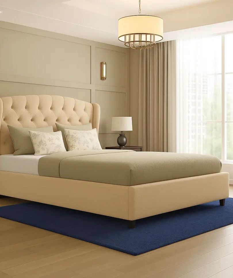 Embre Wingback Tufted Bed