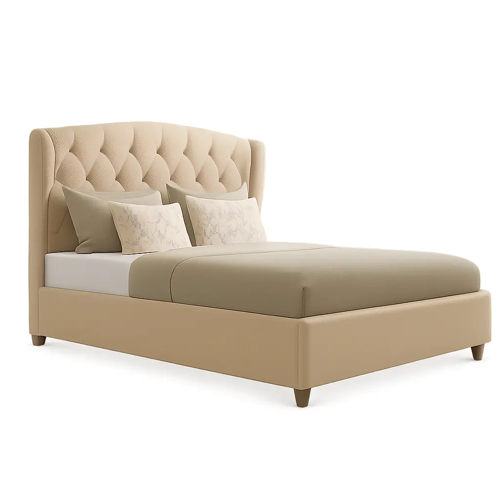 Embre Wingback Tufted Bed - Image 4