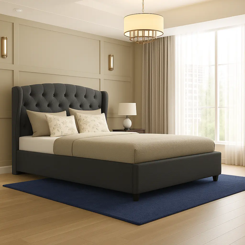 Embre Wingback Tufted Bed - Image 3