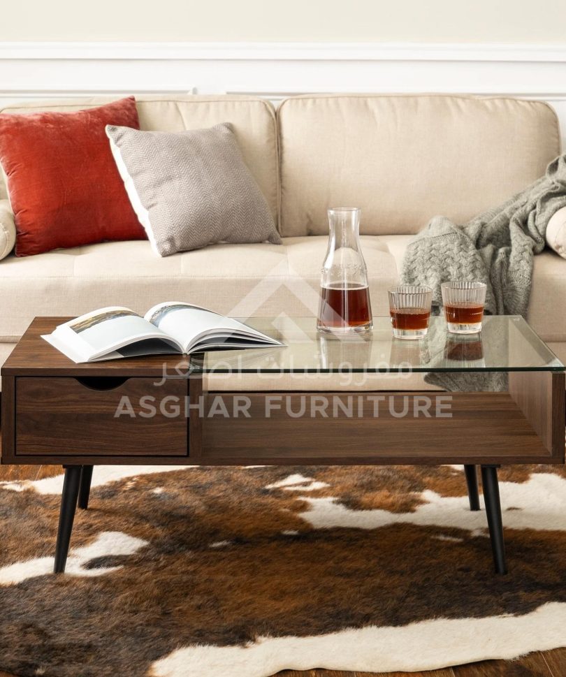 Mansel Glass Top Coffee Table