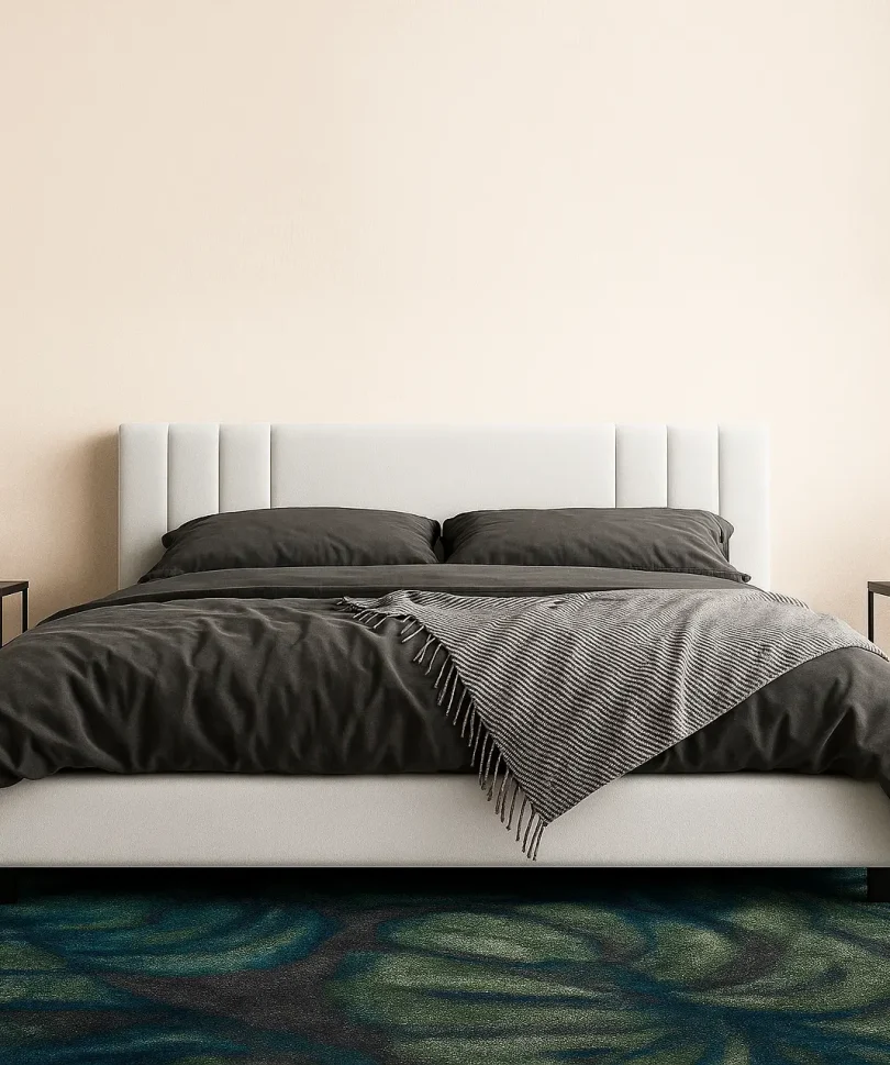 Neats Upholstered Bed with Free Mattress