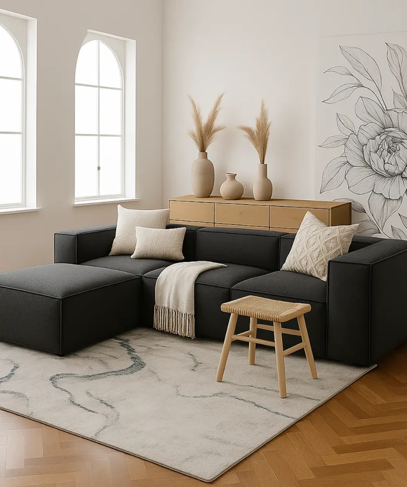 Posh 4-seater modular sofa