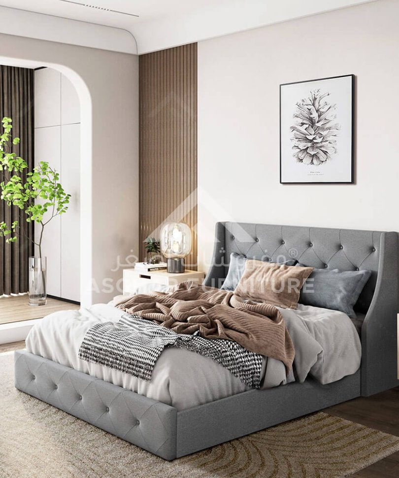 Serene Button Tufted Bed