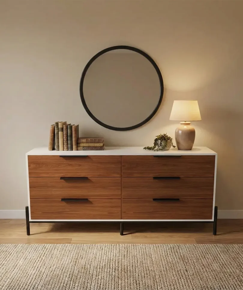Velador 6 drawer Dresser